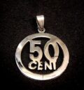 Медальон от стомана на 50 Cent - 5 лева