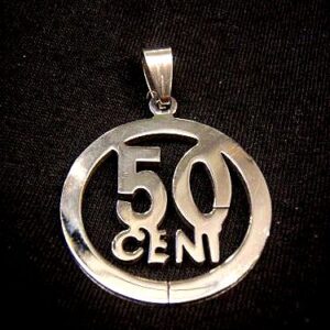 Медальон от стомана на 50 Cent