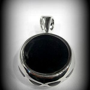 Дамски медальон от стомана с цвете - Hover Image