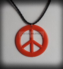 Колие за врат, медальон Peace - 5 лева