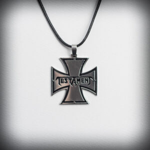 Висулка Testament железен кръст от медицинска стомана - Hover Image