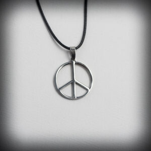 Висулка символ на мира Peace от медицинска стомана - Hover Image
