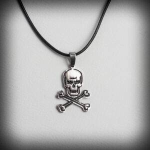 Висулка череп с кръстосани кости Jolly Roger от медицинска стомана - Hover Image