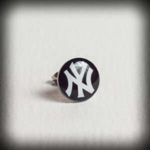 Обеца за ухо New York Yankees 9.6 мм. с лого NY