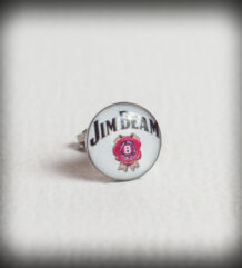Метална обеца за ухо Jim Beam 9.6 мм. с лого