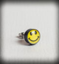 Обеца за ухо Smiley от антиалергичен метал