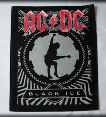 Оригинален английски рок гръб AC/DC Black Ice с Ангус Йънг