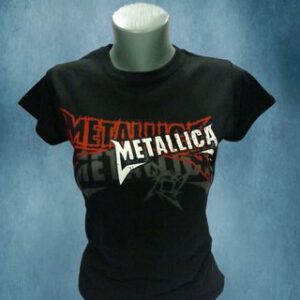 !!!Дамска тениска Metallica в черно