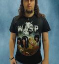 Страхотна тениска на WASP с бандата