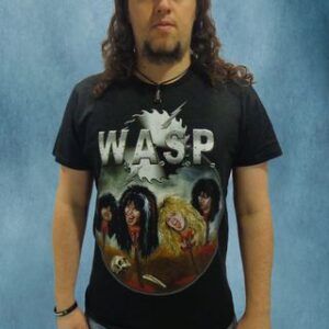 Страхотна тениска на WASP с бандата