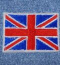 Рок нашивка Union Jack British Flag малко бродирано знаме