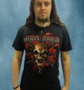 Страхотна тениска на Disturbed с череп