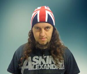 Зимна мъжка шапка Union Jack в синьо с британско знаме