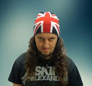 Зимна мъжка шапка Union Jack в черно с британско знаме