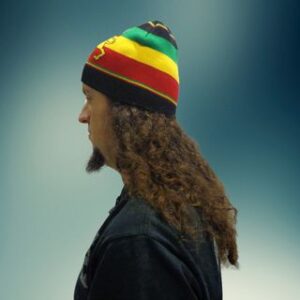 Зимна мъжка шапка Rasta с Лъва на Юда - Hover Image
