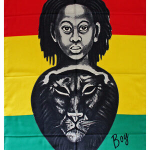 Знаме в Ямайски цветове Rasta Boy