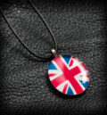 Унисекс медальон Флаг на Великобритания (Union Jack) кабошон