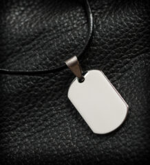 Стоманен медальон за гравиране тип Dog Tag
