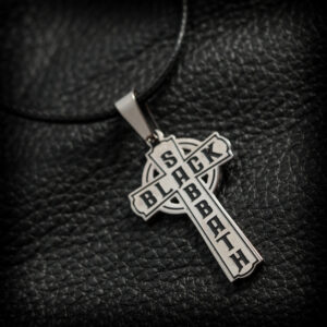 Медальон Black Sabbath кръст от стомана