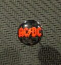 Метална обеца за ухо с лого на AC/DC 9.6мм със закопчаване на винт