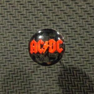 Метална обеца за ухо с лого на AC/DC 9.6мм със закопчаване на винт