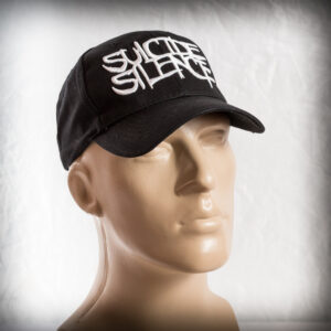 Черна шапка в ликвидация Suicide Silence с бяла 3D бродерия