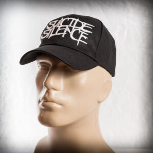 Шапка в ликвидация Suicide Silence с бяла 3D бродерия - Hover Image