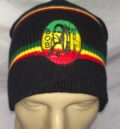 Зимна мъжка шапка Rasta с пач на Боб Марли и ямайски ивици
