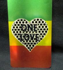 Гриндер карта One Love в ямайски цветове