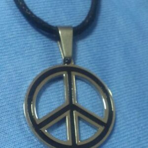 стоманен медальон със символ за мир Peace