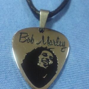 стоманен медальон форма перце за китара с Bob Marley