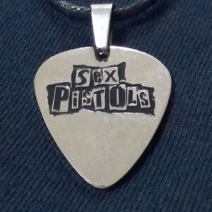 Стоманено колие пик за китара Sex Pistols от неръждаема стомана
