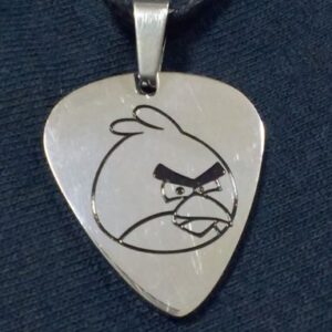 Стоманено колие пик за китара Angry Birds от неръждаема стомана
