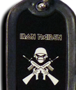 Медальон плочка с гума на Iron Maiden 3