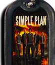 Медальон плочка с гума на Simple Plan