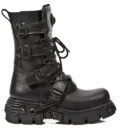 Изцяло черни кубинки New Rock M373-S18