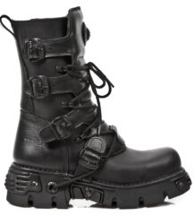 Изцяло черни кубинки New Rock M373-S18