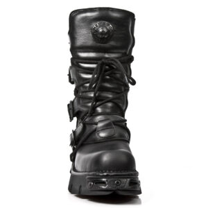 Изцяло черни кубинки New Rock M373-S18 - Hover Image