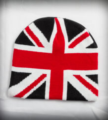 Зимна мъжка шапка с Британското знаме Union Jack синя