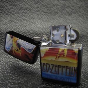 Черна запалка на Led Zeppelin с ангела - Hover Image