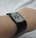 Кожен накитник с плочка и Пентаграм