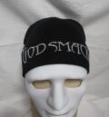Черна зимна мъжка шапка със сива бродерия на Godsmack