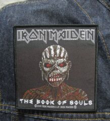 Квадратна метъл нашивка Iron Maiden с Еди от The Book of Souls