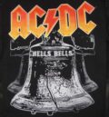 Голям текстилен гръб за яке AC/DC с мотив Hells Bells и лого