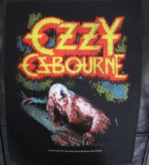Голям текстилен гръб за яке с лого и изображение на Ozzy Osbourne