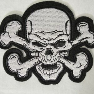 Метъл нашивка Skull and Crossbones 3D - Hover Image