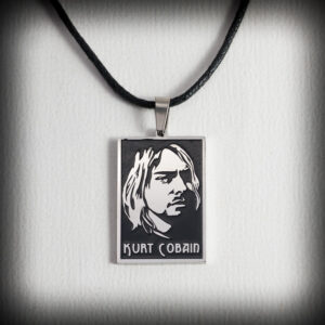 Медальон Kurt Cobain от медицинска стомана - Hover Image