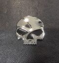 Метъл стикер Skull Chrome 3D хром череп за кола
