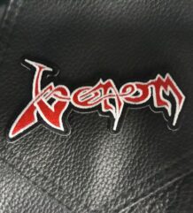 Метъл нашивка Venom Red Logo везана червена емблема
