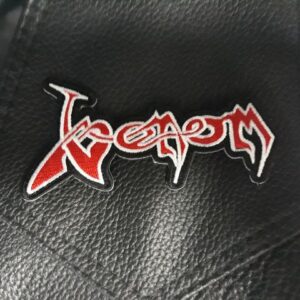 Метъл нашивка Venom Red Logo везана червена емблема